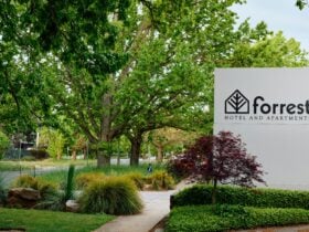 Forrest Hotel and Apartments sign
