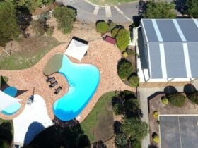 Swimming pool and BBQ area