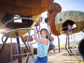 Kids having fun at Pod Playground