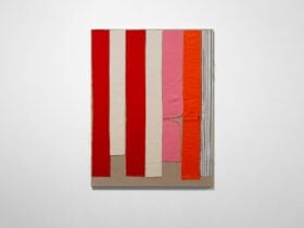 Elizabeth Newman, Jazzy One, 2009. Fabric on linen, 108 × 85 × 3.5 cm. Acquired 2021, Australian Nat
