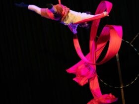 Jay wows crowds with his amazing silk skills. Yaarrr!