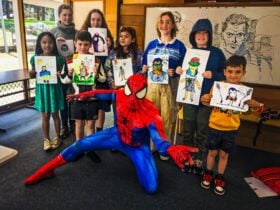 Spiderman and children