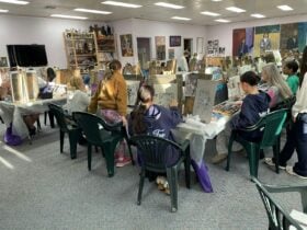 Students and Art Teachers in Studio 1