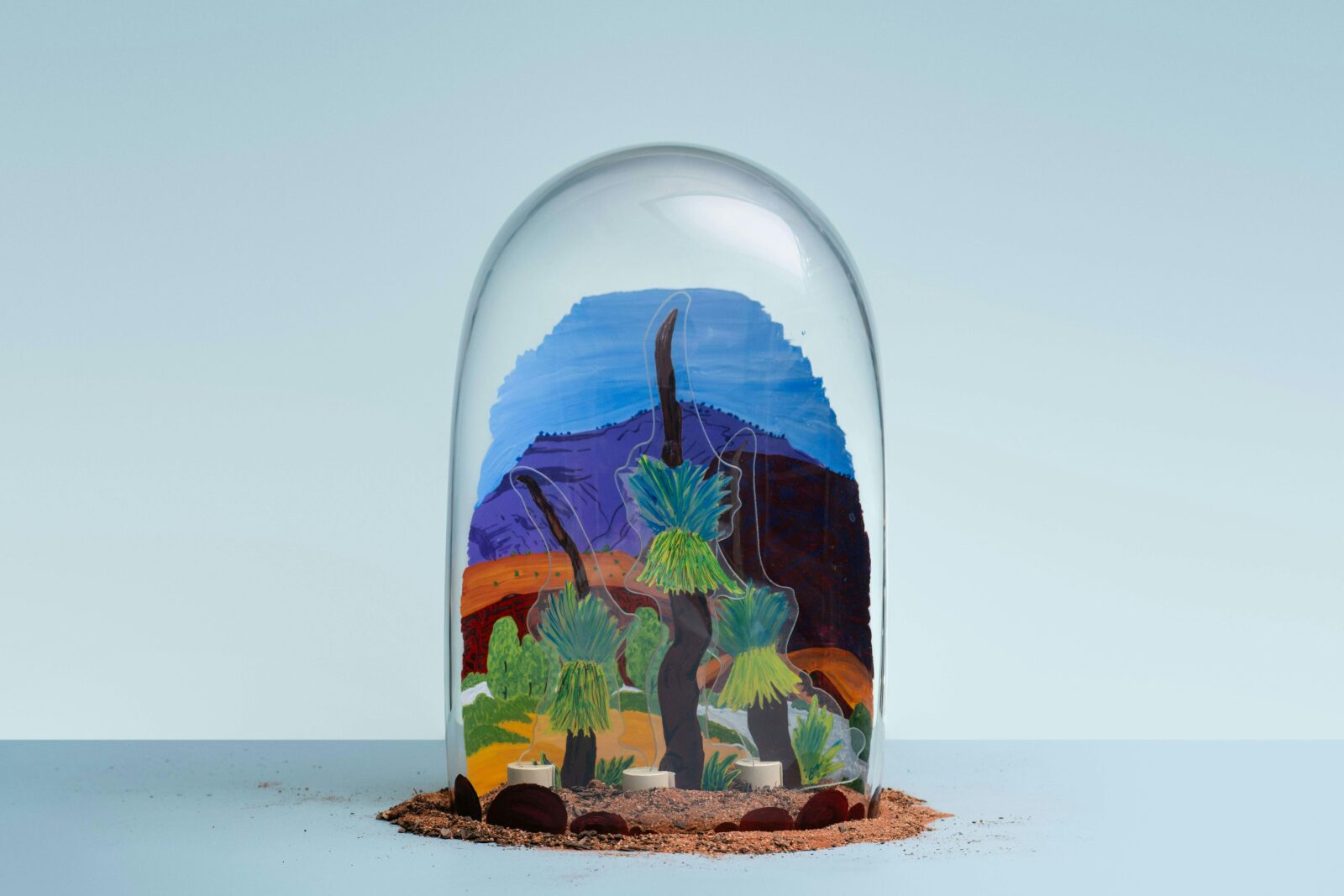 Glass artwork, watercolour, gouache, glass paint, glass