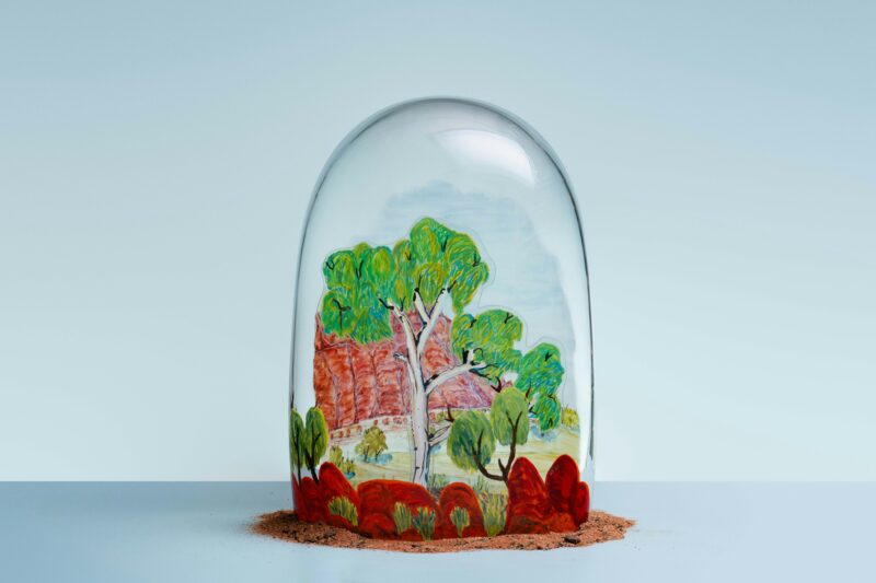 Glass artwork, watercolour, gouache, glass paint