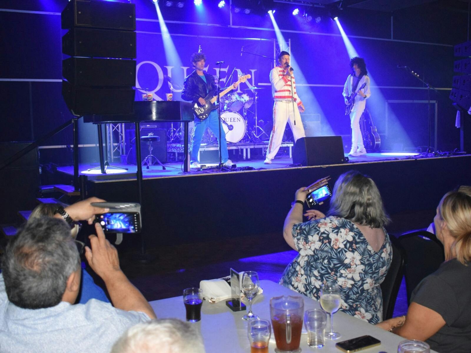 Audience watching Queen the Show at the Harmonie German Club in 2025