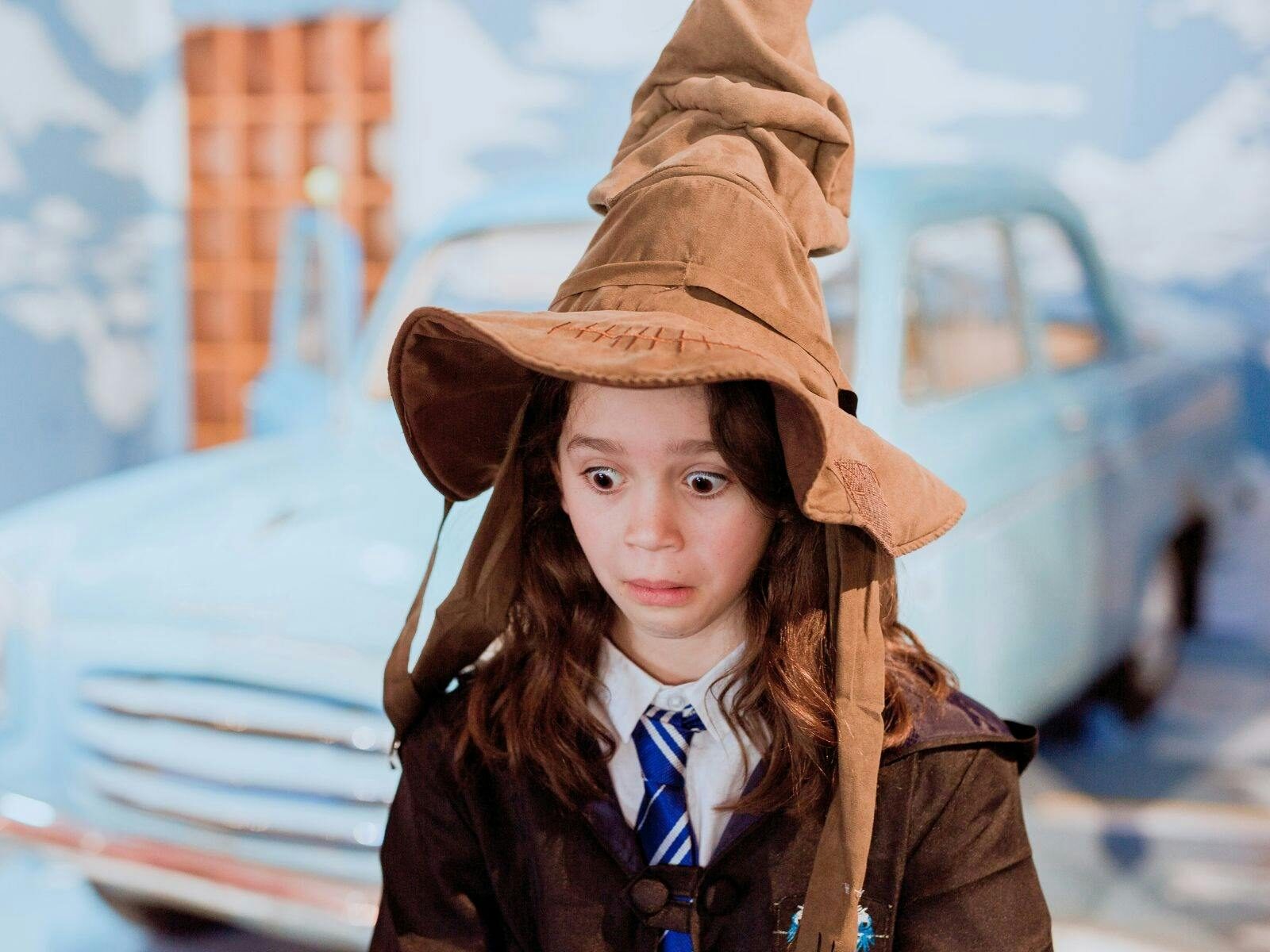 Ravenclaw trying on the hat