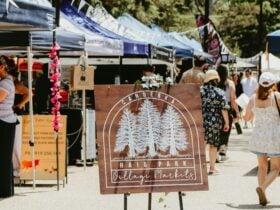 The Haig Park Village Markets sign