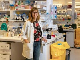 Researcher Dr Vicki Athanasopoulos at The Centre for Personalised Medicine laboratory at JCSMR, ANU.