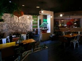 Interior of modern Vietnamese reasturant