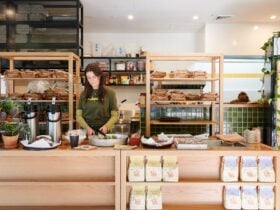 Person behind counter