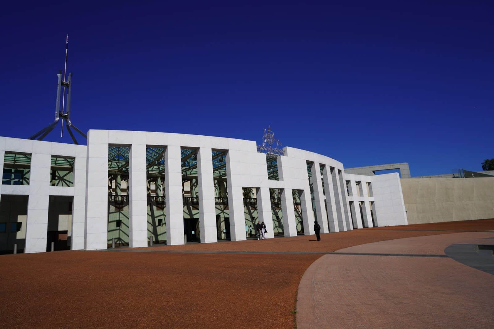Parliament House entrance and forecourt
