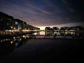 Dark and gloomy Foreshore in Canberra