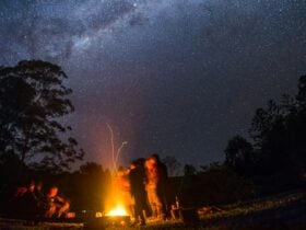 Campfire under the Milkway
