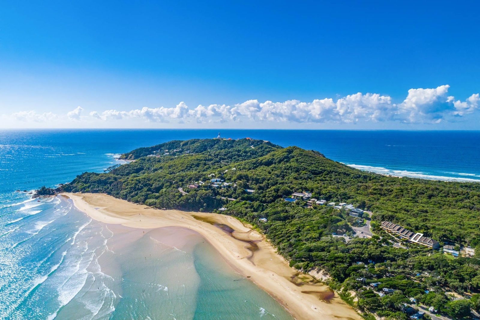 4 James Cook - Byron Bay - Aerial towards Lighthouse c