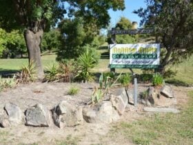 Entry sign to caravan park