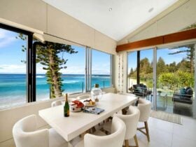 Indoor dining area with elegant furnishings and a cozy atmosphere