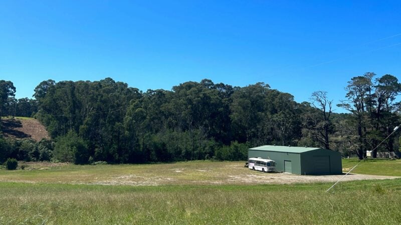 Big open flat pad with lots of space to set up camp