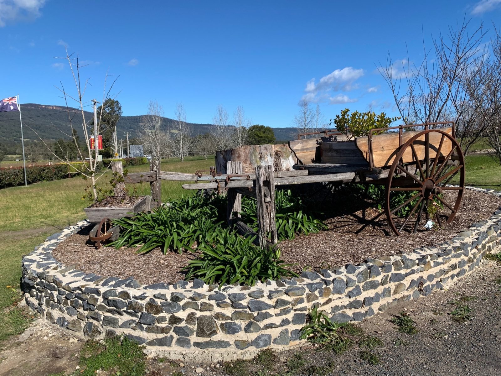 I cart used for transporting good from the farm to the market in Moss Vale