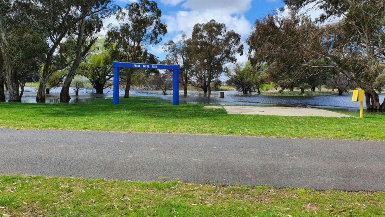 Camp overlooking the billabong