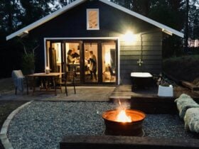 Braelee Bower's outdoor firepit & bathtub