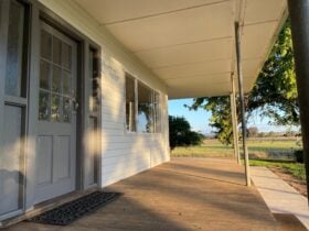 South side of house