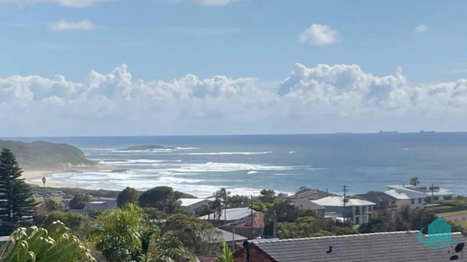 Views from property over Caves Beach