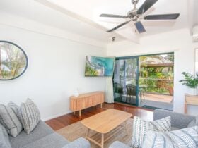 Ocean Suite living/TV area