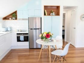 Holiday accommodation Newcastle Kitchen