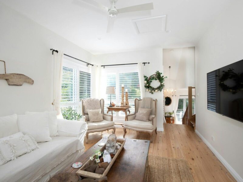 Upstairs shot of living area at Sunny Corner Cottage