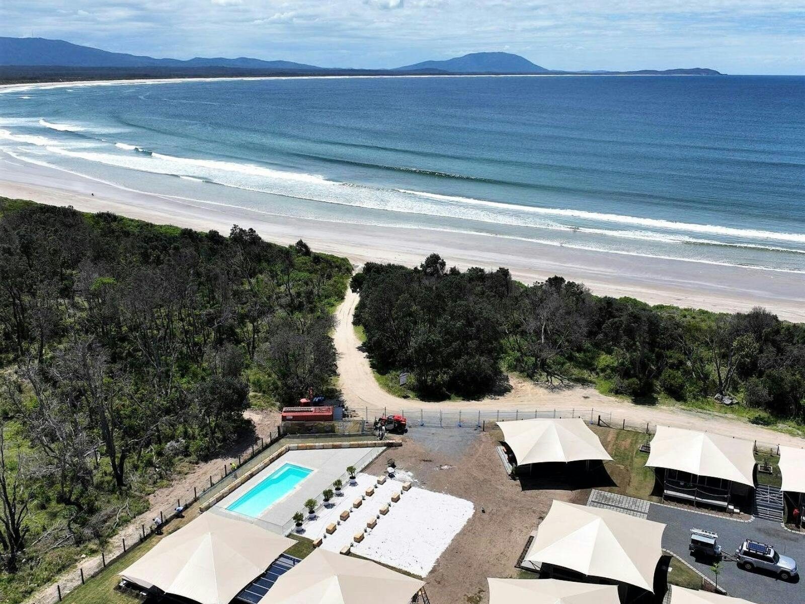 Crowdy Bay Eco Resort beachside
