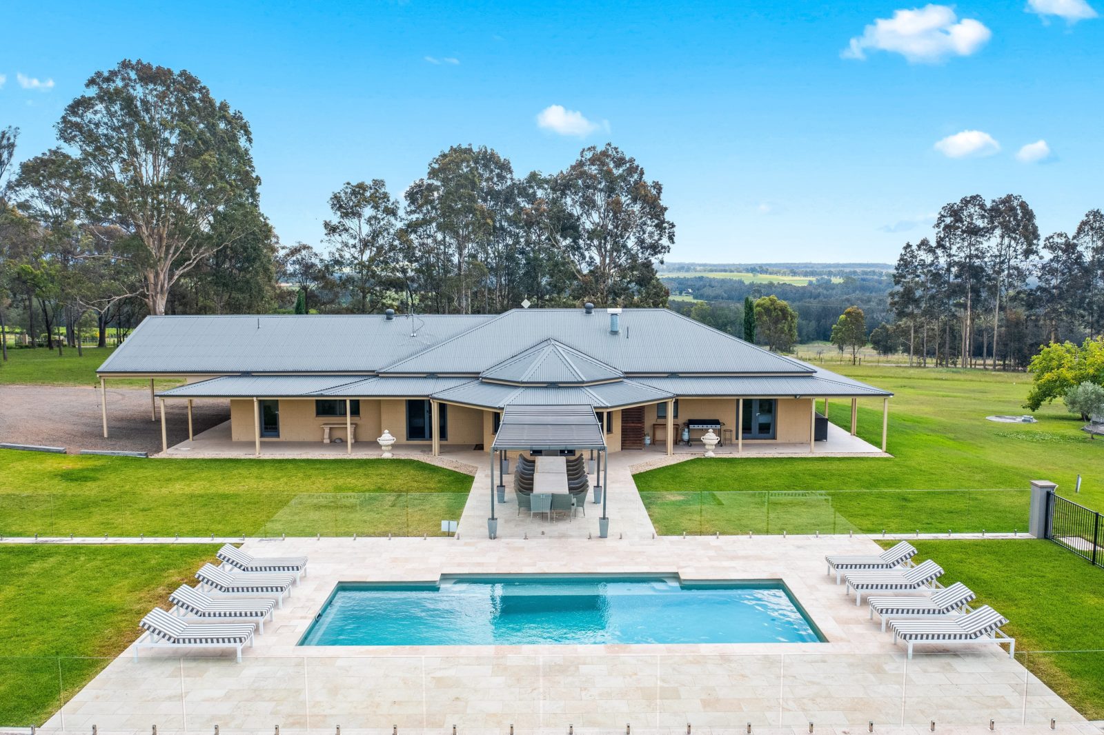 Degen Estate- Pool and House