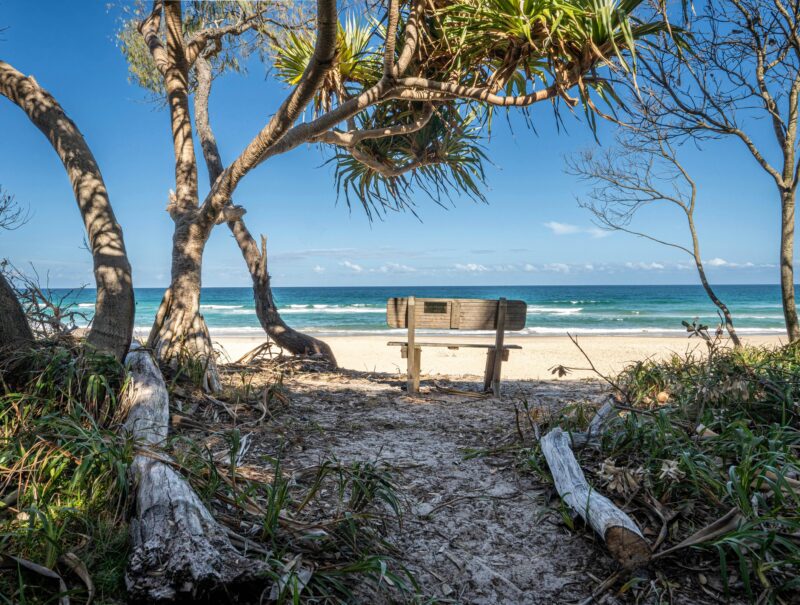 private path to beach