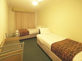 Dorm room attached to the family room