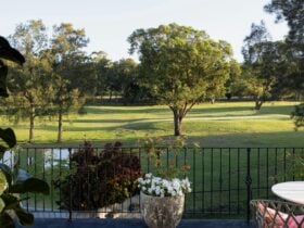 View from studio upstairs balcony