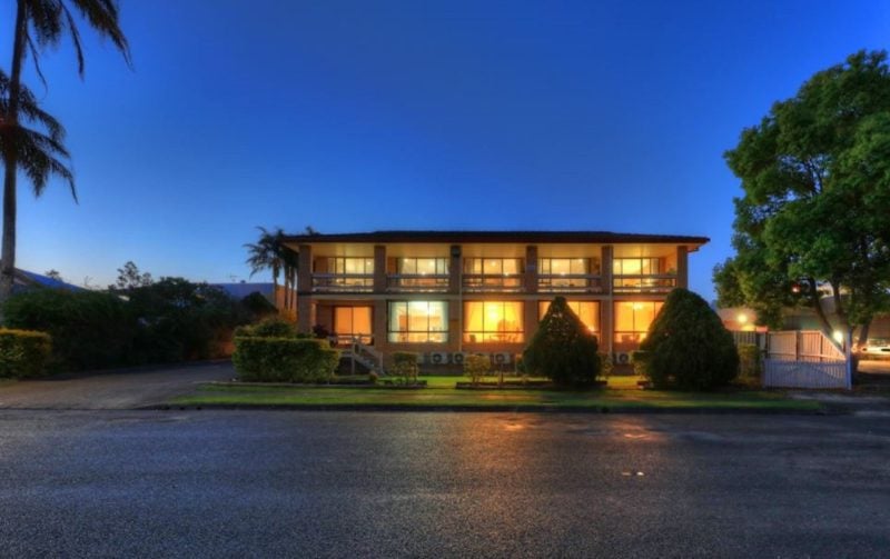 Motel from the front