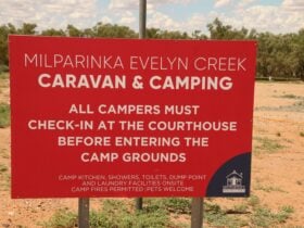 Milparinka Caravan Park entrance