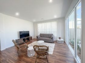 Living room with a TV