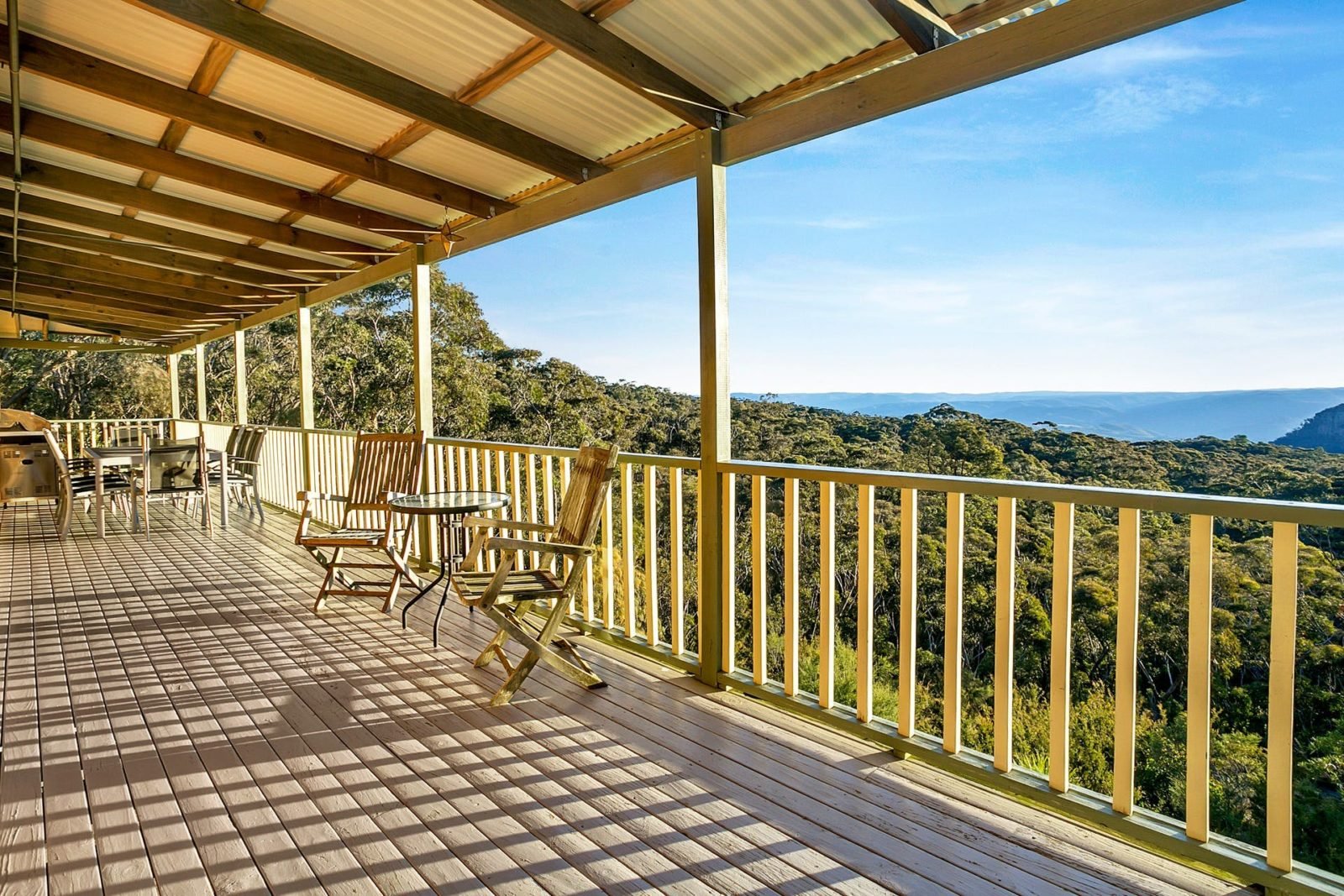 Main view, rear veranda