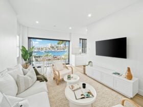 Peach Apartment Living Area