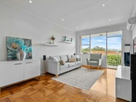 Living room with comfortable seating, air conditioning, and a bright, open view.