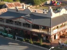 The Royal Hotel Adelong from above