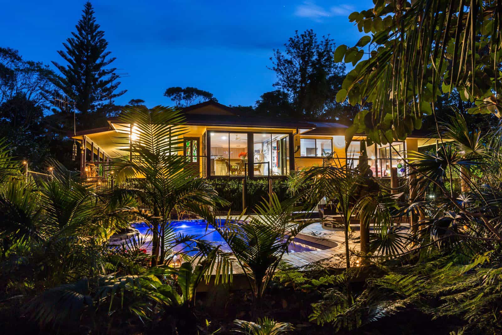 Evening at Sea Horse Diamond Beach holiday home