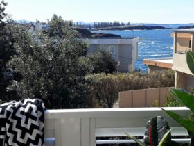 Balcony view of sea