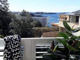 Sparkling sea views from the deck to the light house