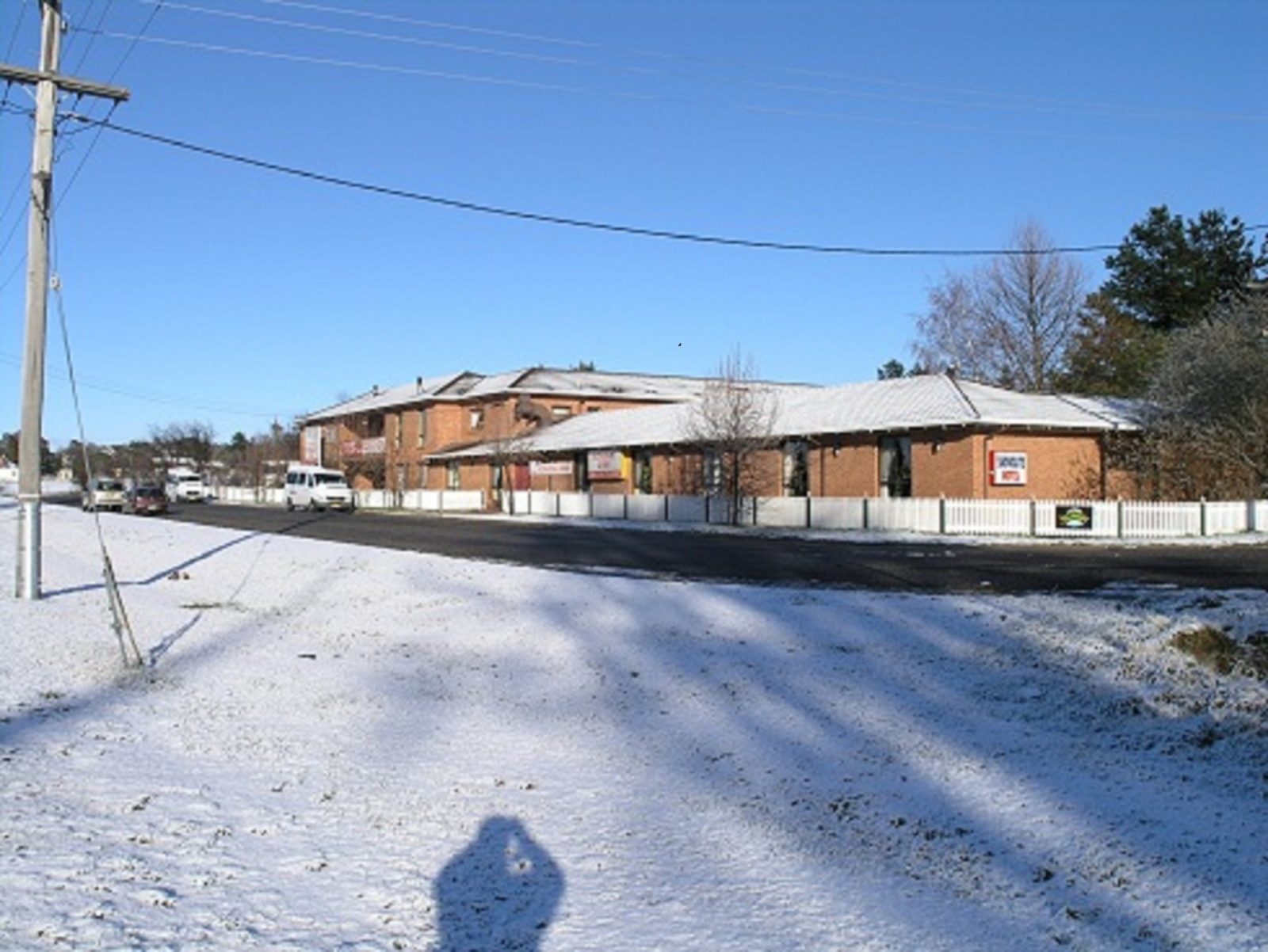 Motel in winter