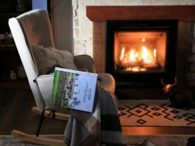 Yass Valley Accommodation with fireplace