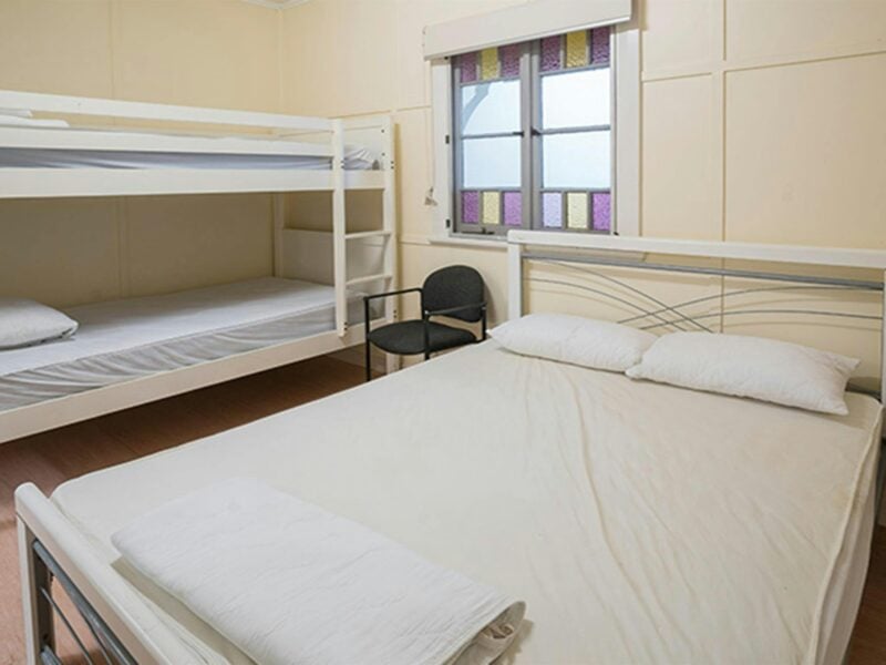 Bedroom in Swamp House, Bundjalung National Park. Photo: J Spencer/OEH