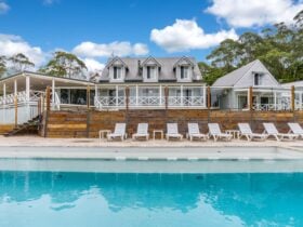 The Estate pool and front of house