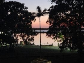 Sunset on the deck